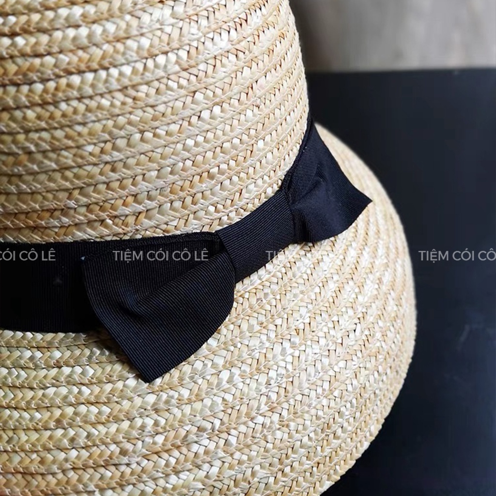 Mũ cói lồng đèn, nón chuông cỏ tự nhiên hàng Quảng Châu cao cấp - Tiệm Cói Cô Lê