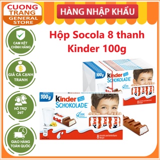 Hộp socola 8 và 10 thanh kinder 100-125g