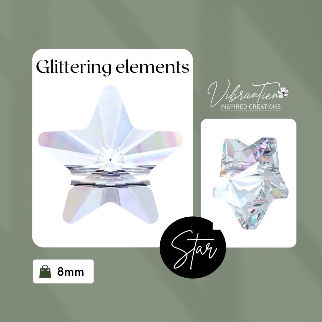 Combo 5/10/20 Pha lê Swarovski Ngôi sao 8 ly