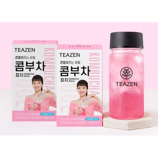 Trà Teazen Kombucha vị Đào (Peach hộp 10 gói)