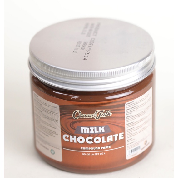 Sô Cô La Sệt Sữa Cacao Talk 500gr - Dùng Pha Chế Đồ Uống, Trang trí Bánh Kem
