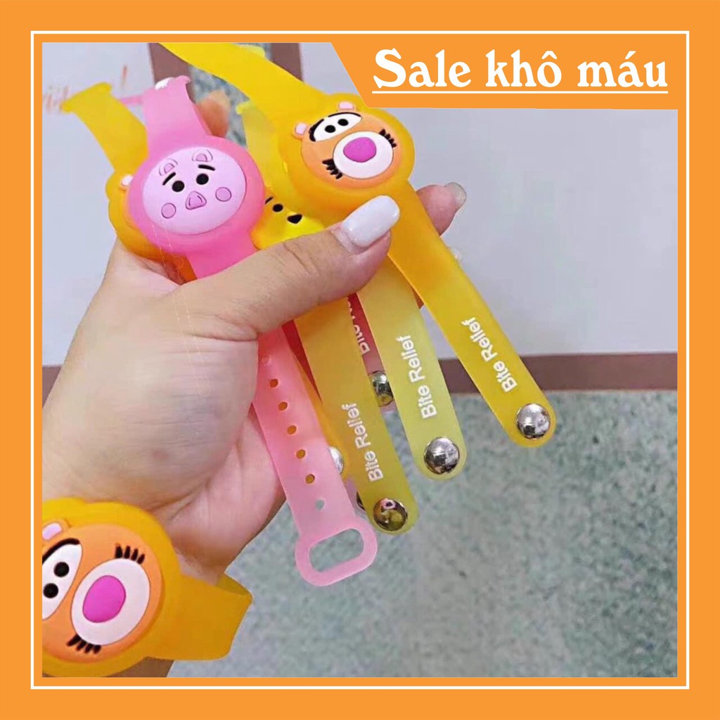 Vòng đeo tay chống muỗi silicone phát sáng (hàng có sẵn)