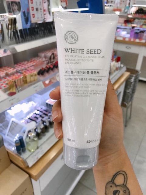 SỮA RỬA MẶT TRẮNG DA WHITE SEED EXFOLIATING