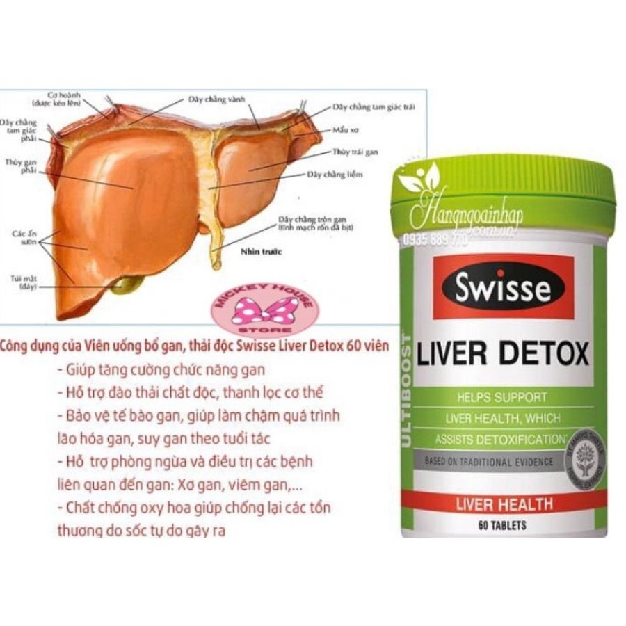 Swisse Ultiboost Liver Detox - Viên uống hỗ trợ thải độc gan 120 viên