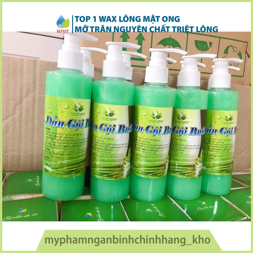 (250ml) Dầu Gội Đầu Hương Bưởi kích thích mọc tóc dài, dày, chắc khỏe, giảm sơ rối, chống nấm, gàu da đầu