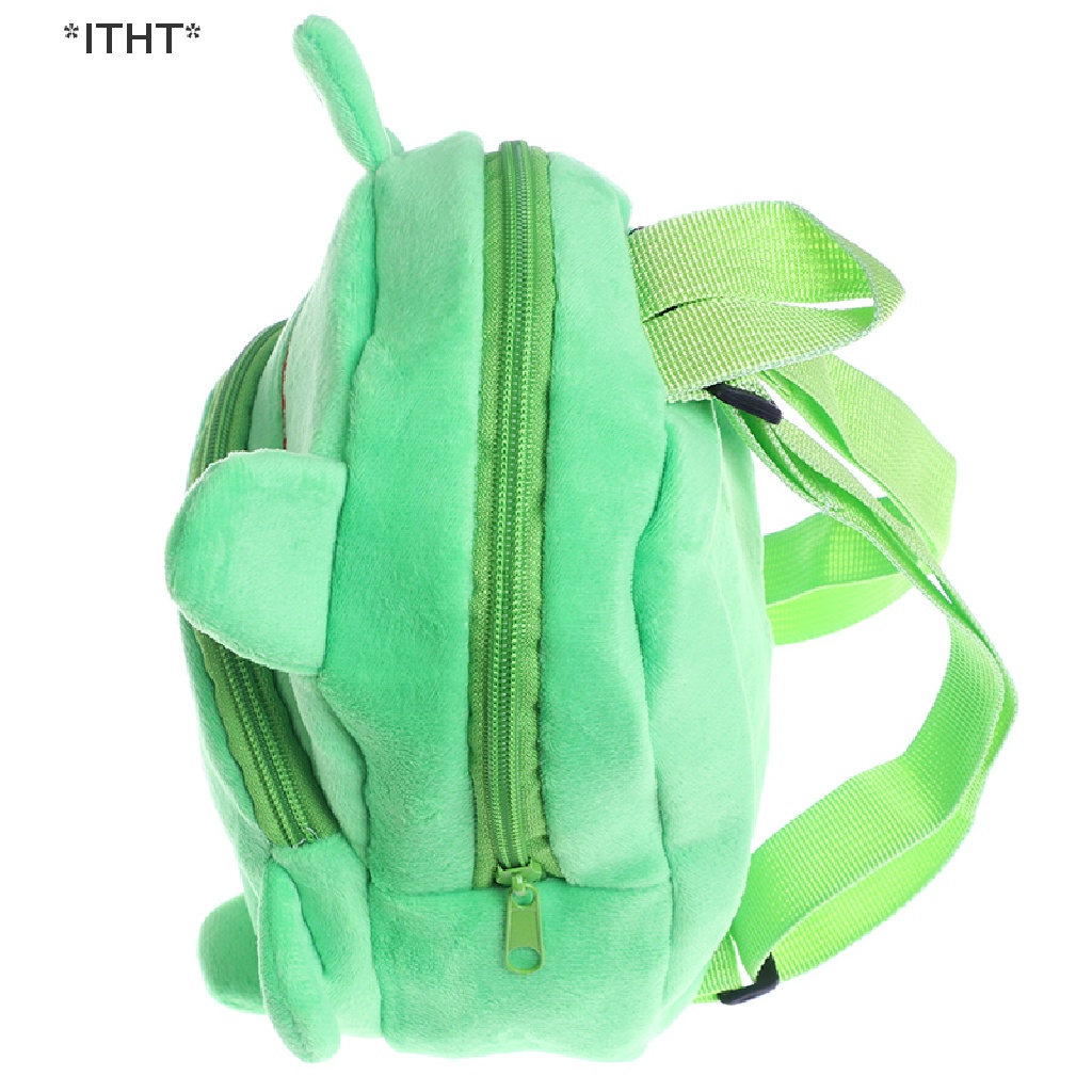 [ITHT] Balo Đi Học mini Hình Chú Ếch Nhồi Bông Cho Bé