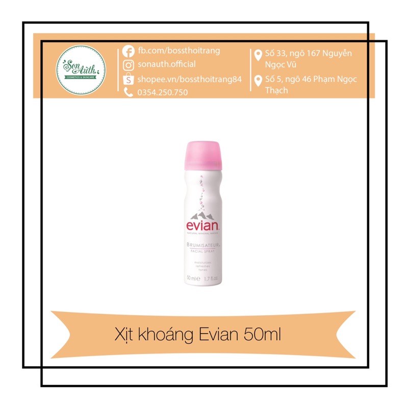Xịt khoáng Evian Facial Spray 50ml