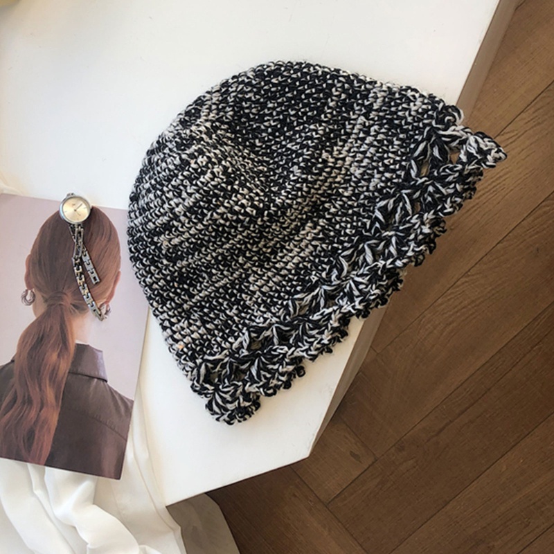 Mũ Dệt Kim Giữ Ấm Mùa Đông Chống Gió Dễ Thương Cho Nữ