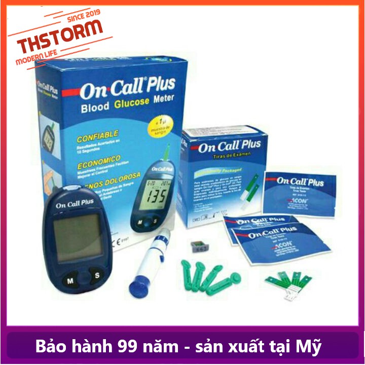 Máy đo đường huyết On Call Plus đo tiểu đường oncall chính hãng Acon (bảo hành trọn đời bởi THStorm)