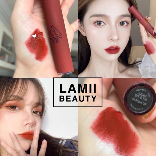 Son kem Lì 3CE Velvet lip tint - taupe - chilk like - pink break