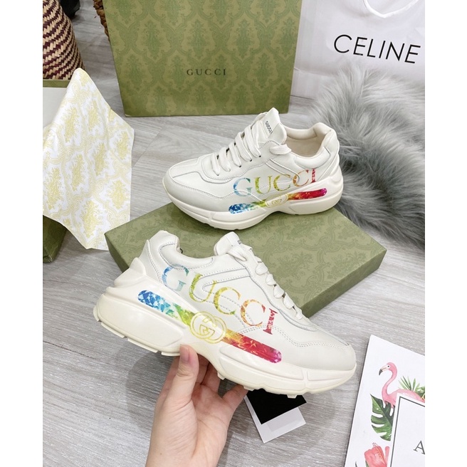 Giày thể thao sneaker guci hoạ tiết vip fullbox
