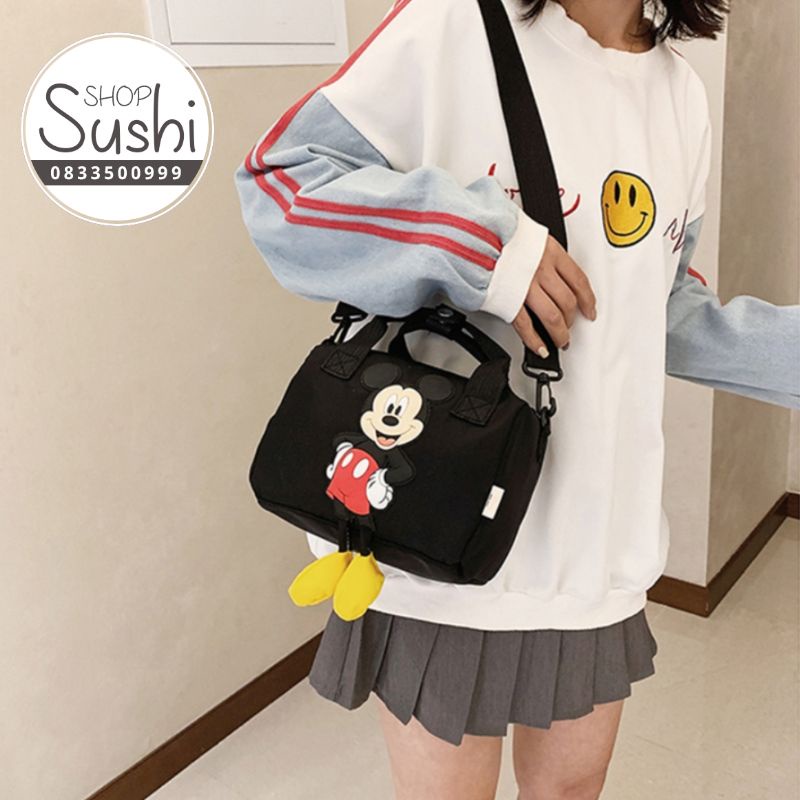 (FreeShip) Túi đeo có quai xách hình chuột Mickey