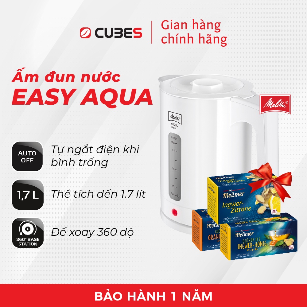 Ấm đun nước Melitta Easy Aqua - Nhập khẩu từ Đức