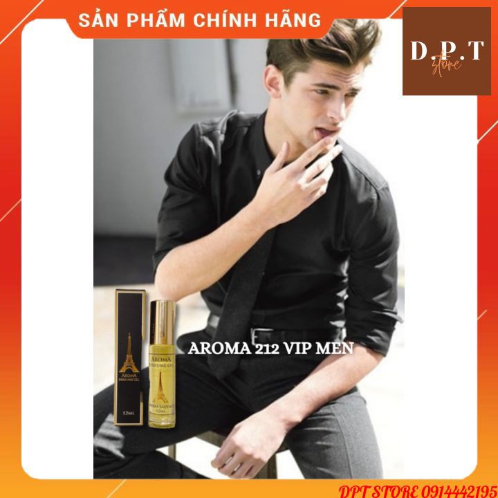 [HÚT HỒN PHÁI NỮ] AROMA VIP MEN - TINH DẦU NƯỚC HOA PHÁP AROMA 12ML CHÍNH HÃNG