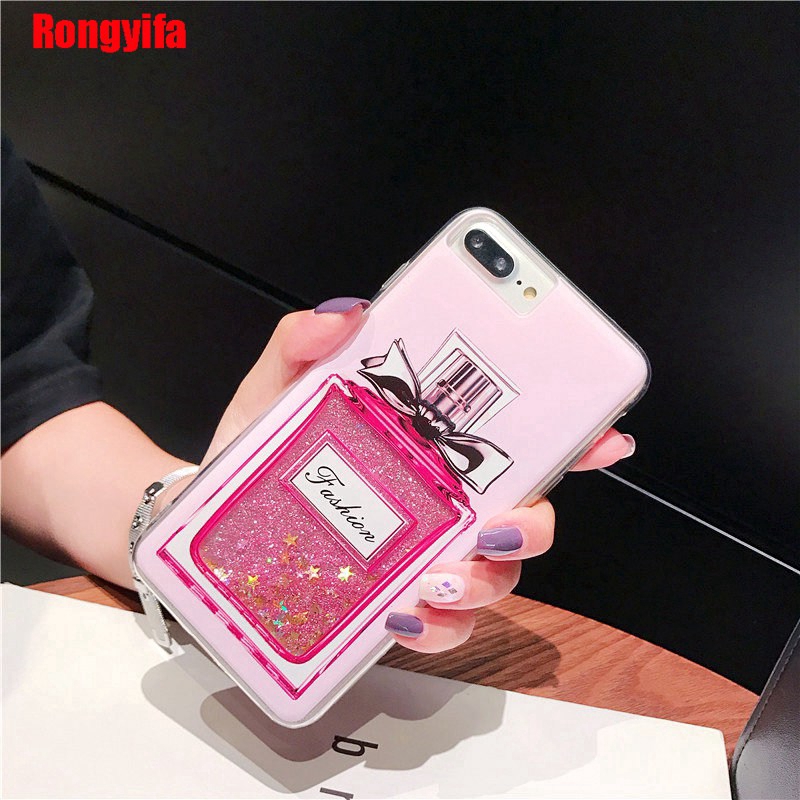Ốp điện thoại nước kim tuyến hình chim hồng hạc và hoa cho Huawei P30 Pro Nova 3e 2i 3 3i