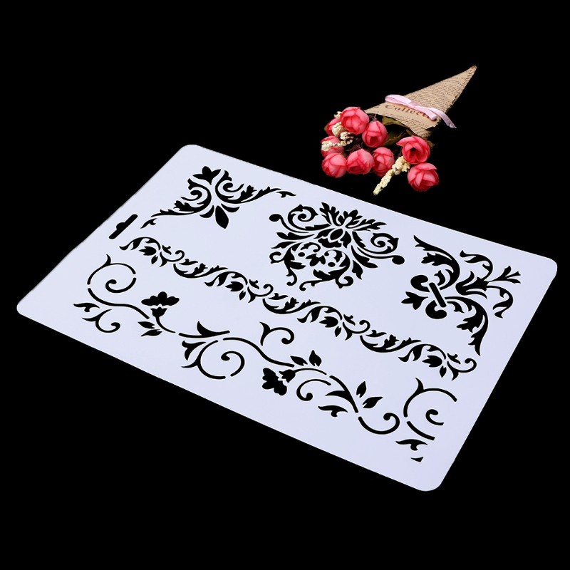 HO Layering Stencils Album Scrapbooking Drawing Painting Template Paper DIY Mould