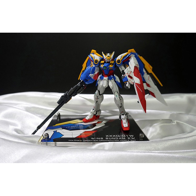 Chân đế mô hình action base logo mica các loại MG HG RG SD Gundam wing series (sp không kèm chống base)