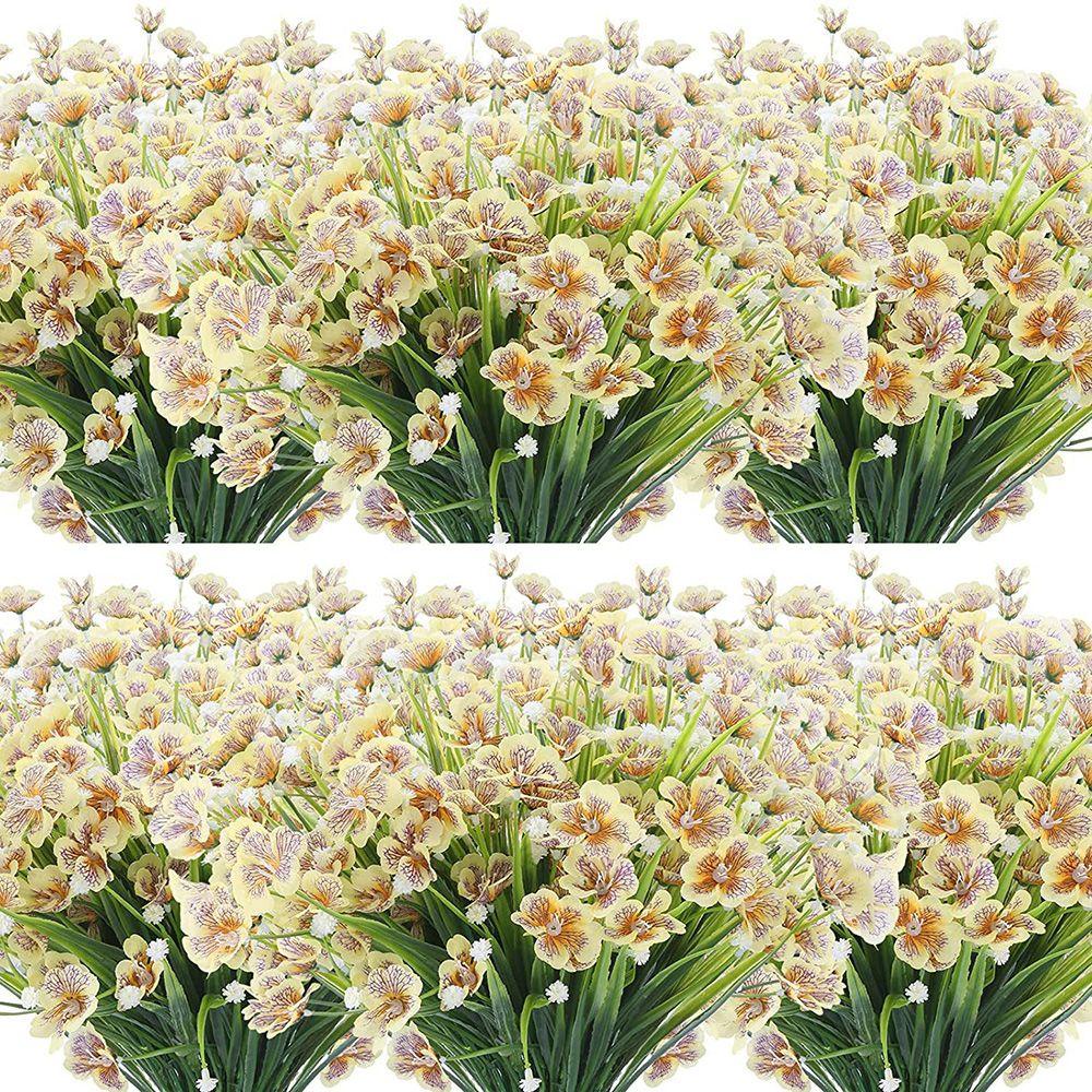 KUNHEV Hoa Mẫu Đơn Giả Bằng Lụa Trang Trí Tiệc Cưới|Cỏ Mùa Xuân Nhân Tạo Trang Trí Nhà Cửa