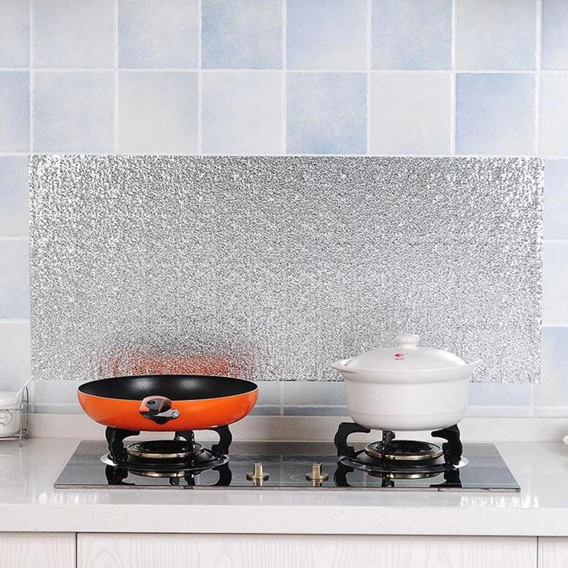Nhãn dán lá nhôm chống bắn dầu tiện dụng cho nhà bếp