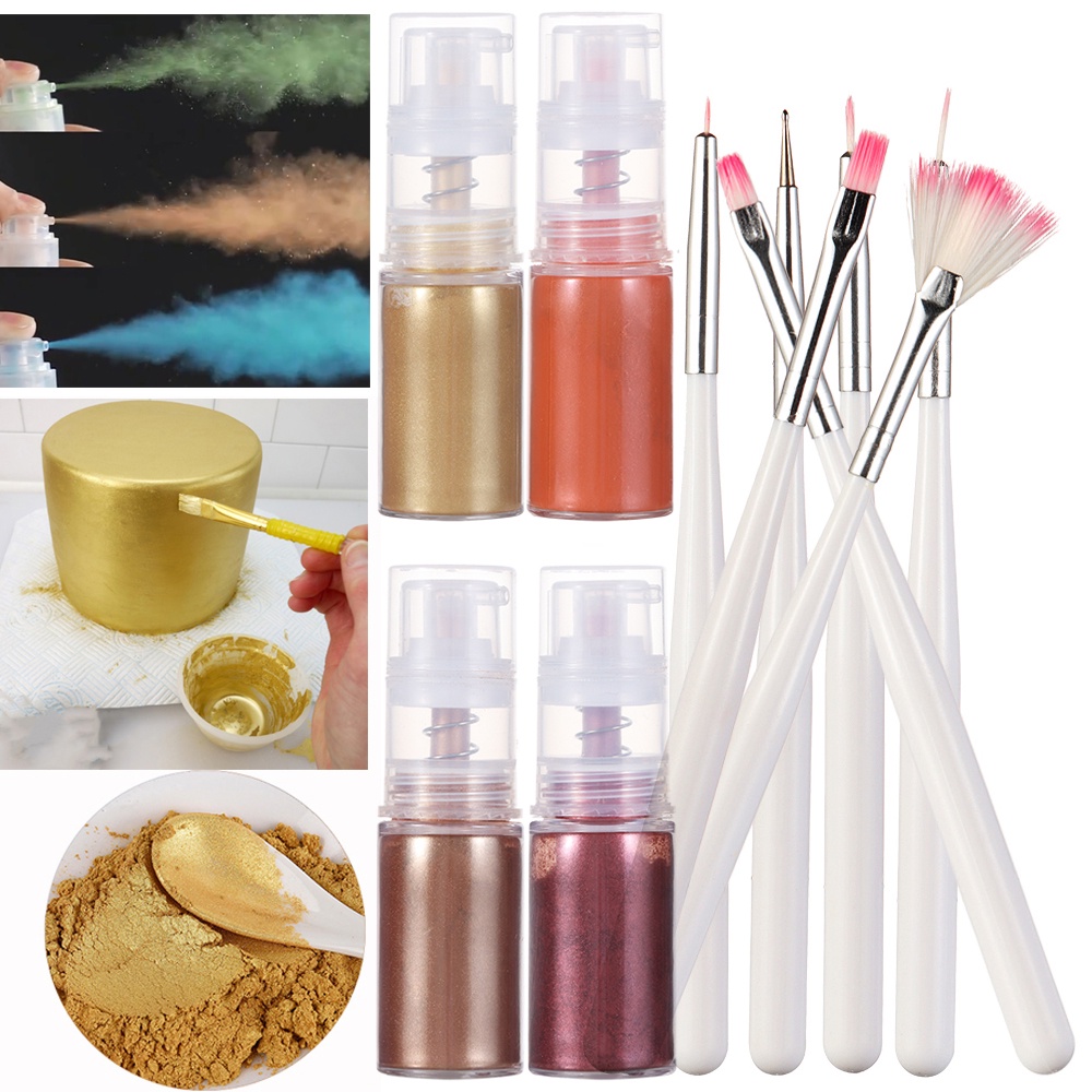 Bút Trang Trí Bánh Kem Màu Sắc Kim Tuyến Độc Đáo Tiện Dụng DIY