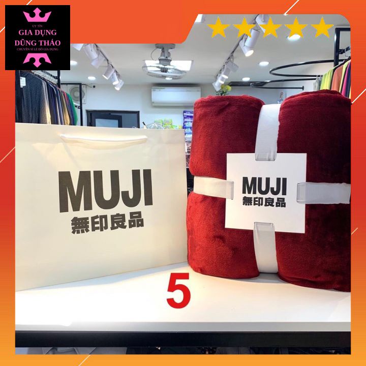 CHĂN LÔNG TUYẾT MUJI XUẤT NHẬT, CHĂN VĂN PHÒNG CAO CẤP MỀM MỊN