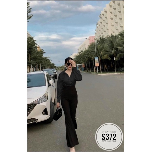BIGSIZE Set quần ống loe S372