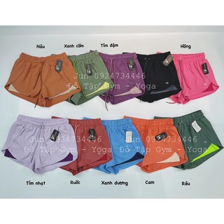 Quần đùi boxer 2 lớp f21 thun tập gym yoga