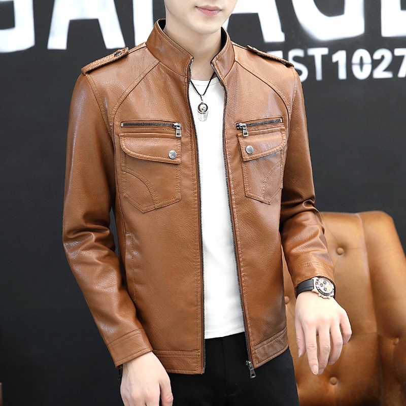 Áo khoác da nam đẹp cao cấp hàng chuẩn loại 1 màu đen và nâu