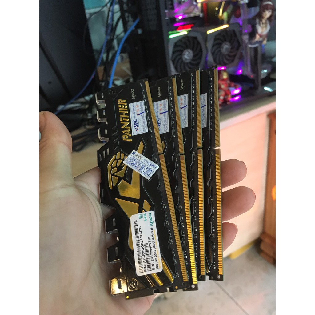 Ram DDr4 8GB buss 2133-2400 chạy main socket 1151, 1151v2, amd am4