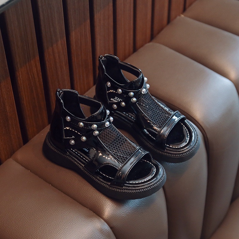 Sandal chiến binh lưới bé gái,có khoá kéo