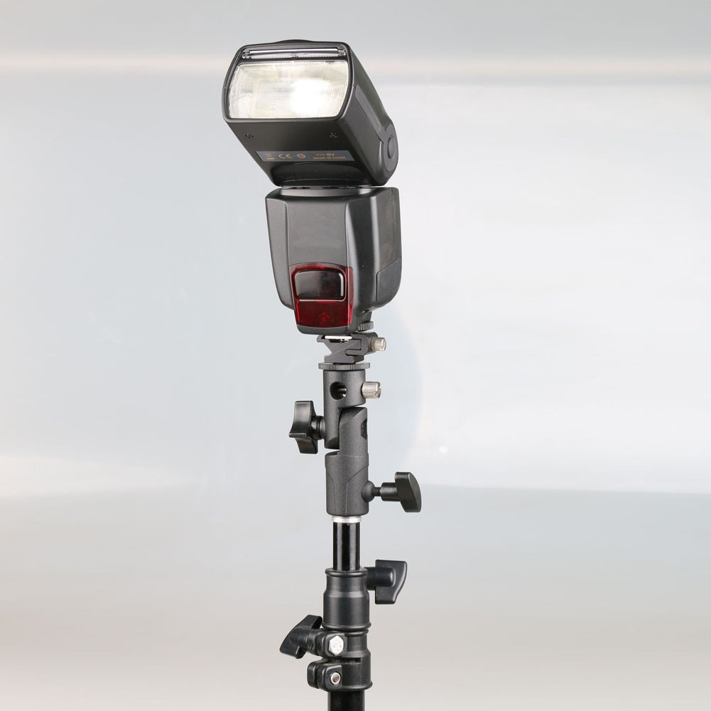 Giá đỡ đèn flash kim loại chữ E