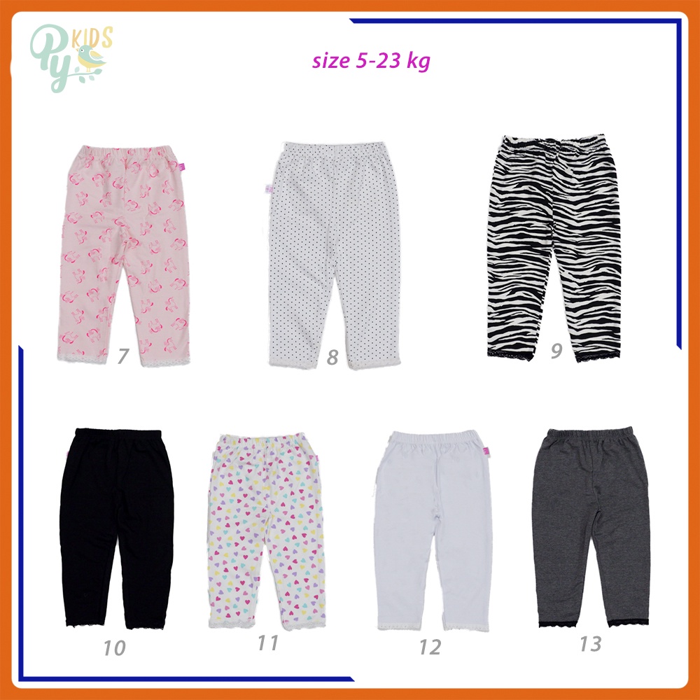 Quần legging dài/ quần bó dài cotton 4 chiều cho bé gái từ 5-35 kg, bông đẹp lạ mắt, lai phối viền ren