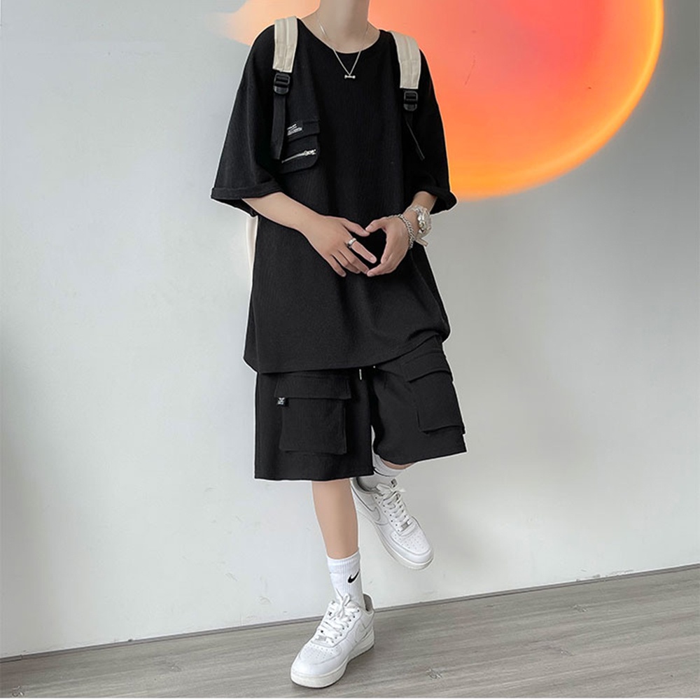 Set Áo Thun Ngắn Tay Kết Hợp Quần Shorts Túi Hộp HOT TREND 2023 ZENKODLMEN - SET NAM 001C2