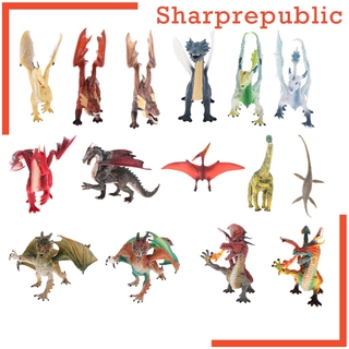 [SHARPREPUBLIC] Plastic Educational Learn Animals Models Toys Dragon Action Figure Model