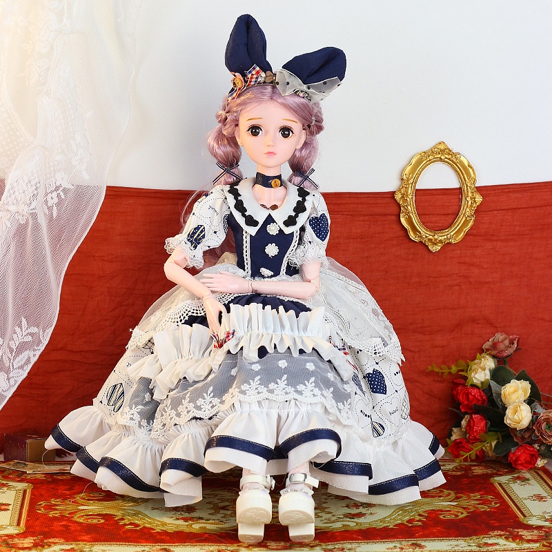 Công chúa barbie bjd doll búp bê lolita 60cm và phụ kiện trang sức xinh xắn E888