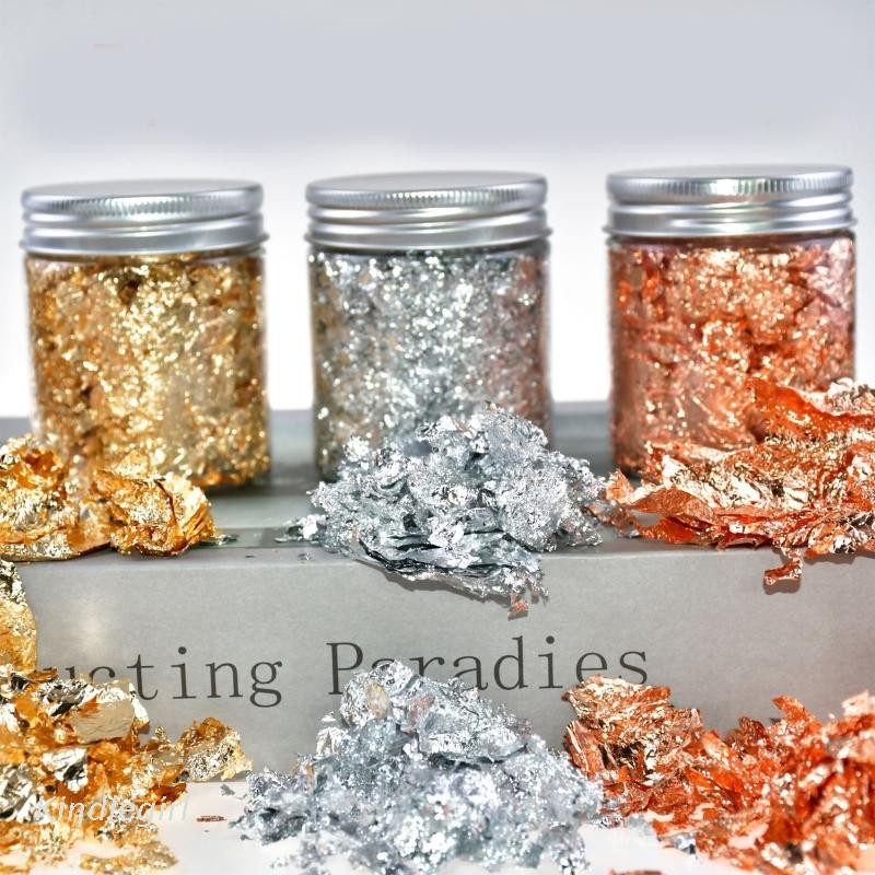 [Hàng mới về] Phụ kiện mảnh giấy bạc 3D dán trang trí móng tay DIY