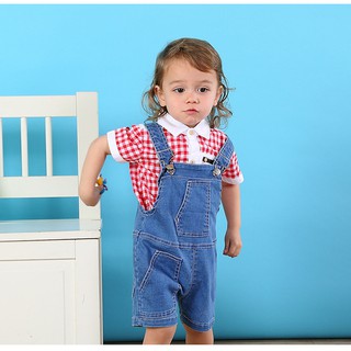 Quần yếm jeans mềm, co giãn cho bé 10-15kg