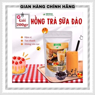 Trà sữa neicha vị đào/ bột trà sữa pha sẵn tiện lợi, thơm ngon béo ngậy.