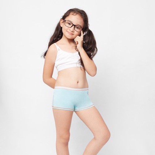 [Mã FASHIONMALLT4 giảm tới 30K đơn 150K] Hộp 6 quần lót bé gái boy short iBasic KG002P