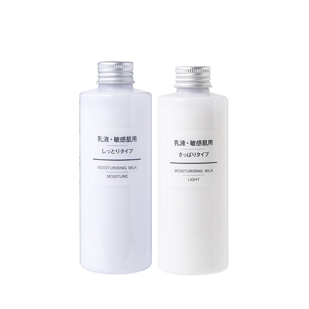 Sữa dưỡng MUJI moisturizing milk LIGHT/MOISTURE 200ml (có BILL mua hàng)