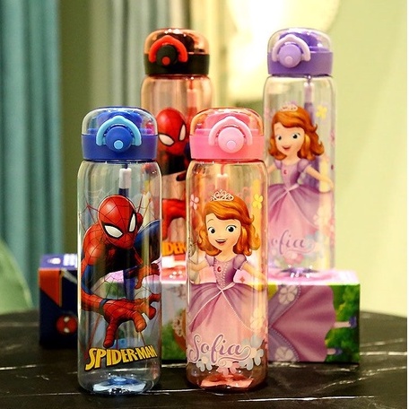 Bình Nước Bằng Nhựa Họa Tiết Disney Dễ Thương Cho Các Bé
