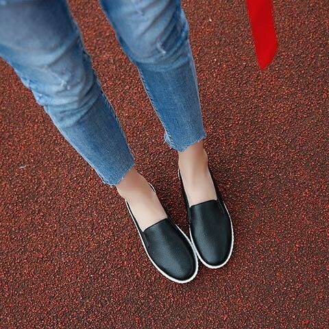 Giày Trắng Đế Bằng Phong Cách Hàn Quốc 2019 | BigBuy360 - bigbuy360.vn