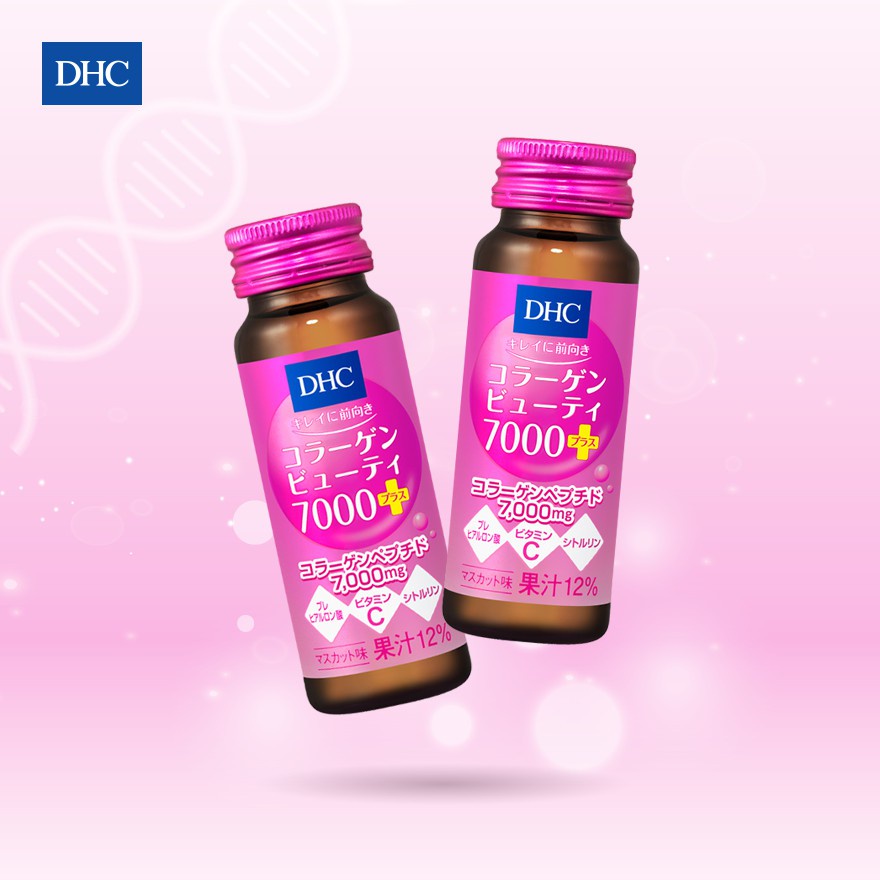 Liệu trình trẻ hóa làn da, giảm lão hoá DHC Nhật Bản Collagen nước Beauty 7000 Plus (50ml x 10/20/30 chai)