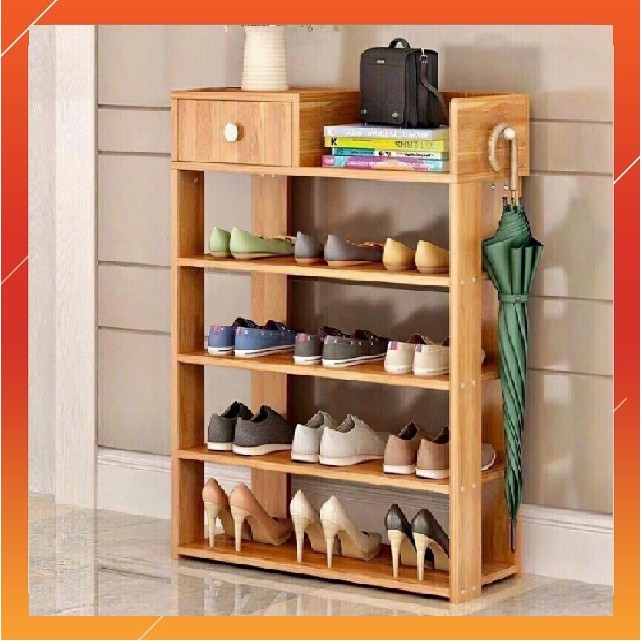 Kệ Gỗ 5 Tầng Để Giày Dép Cao Cấp