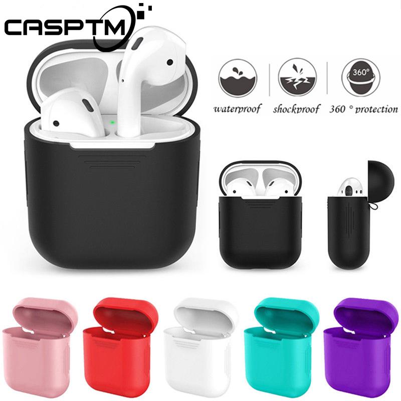 Vỏ đựng tai nghe Apple Airpods bằng silicon mềm siêu mỏng nhiều màu