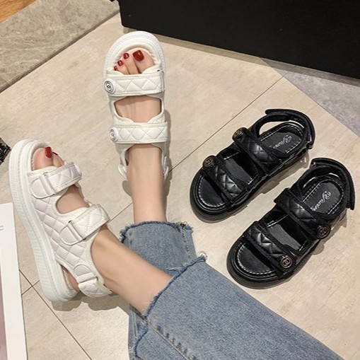 Dép quai dán Nữ 💋 FREESHIP 💋 dép sandan Quai ngang nữ 2021 BH59