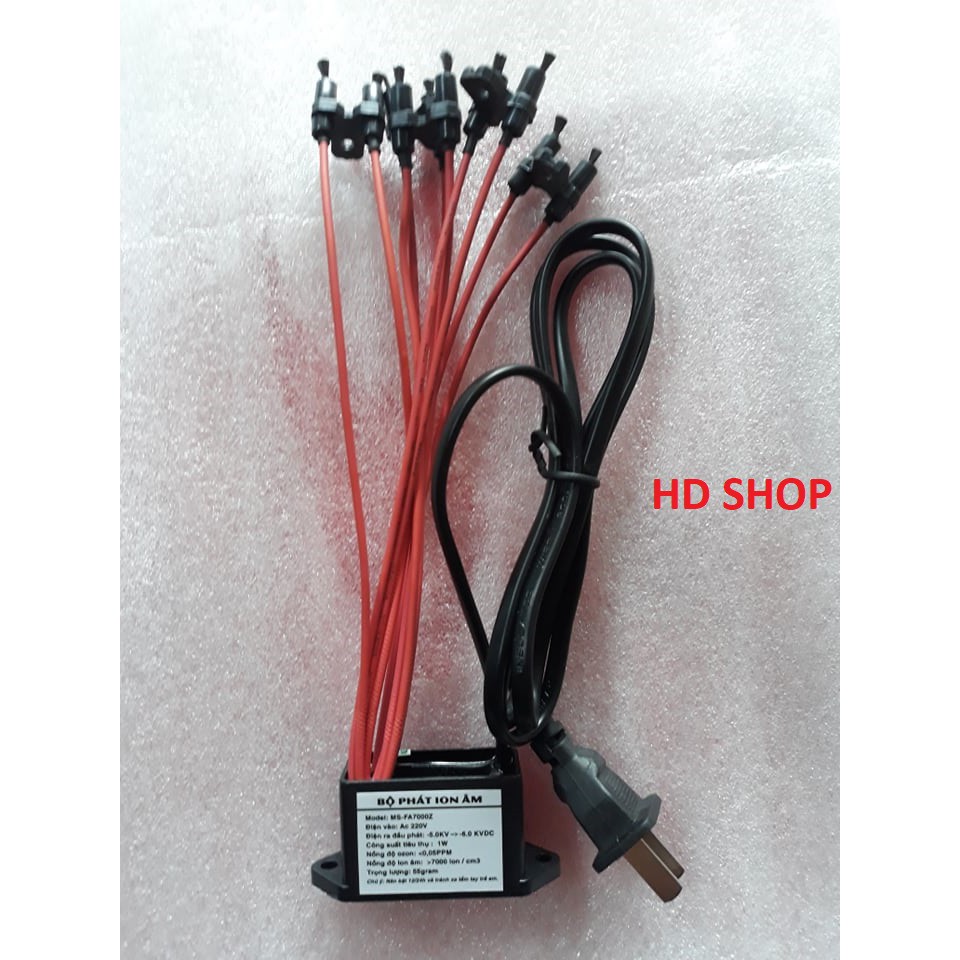 Bộ tạo ion âm khử khói lọc không khí thuốc lá ( bộ 10 đầu có dây cắm 1m2 )