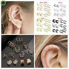 💥HÀNG CÓ SẴN💥 Khuyên Kẹp Vành Tai 3 Dây Phong Cách Punk Rock Cá Tính 3 dây ngang💥CHỌN MẪU💥001613
