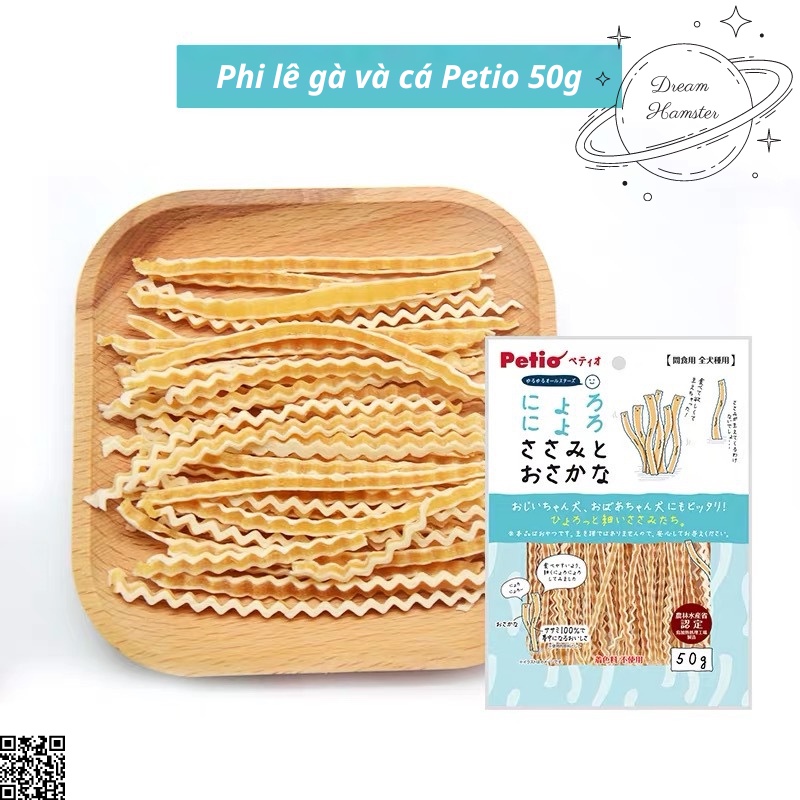 Gà sợi và cá sợi phi lê Petio Nhật Bản cho thú cưng