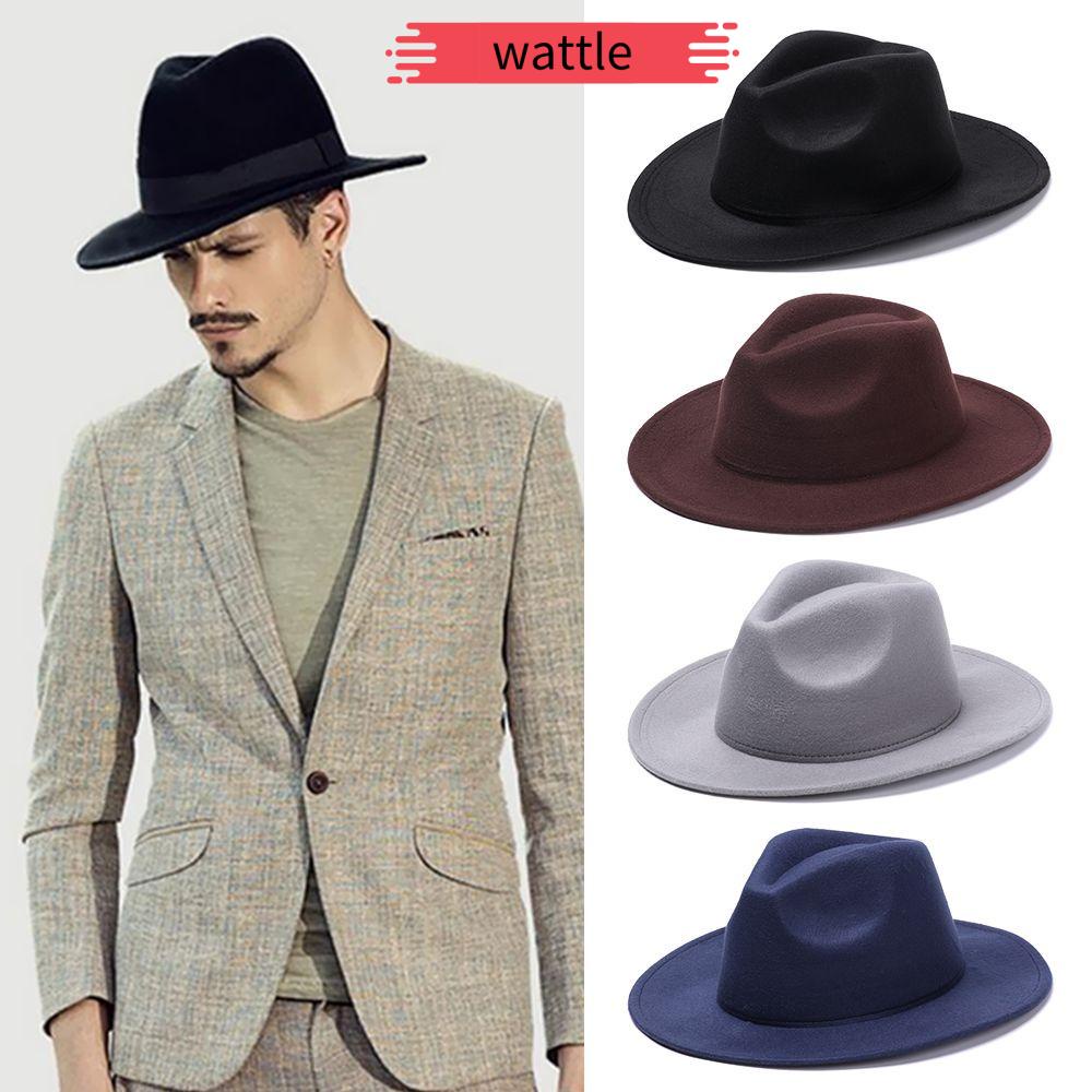 Mũ cao bồi vành rộng phong cách vintage thời trang thu đông cho nam và nữ